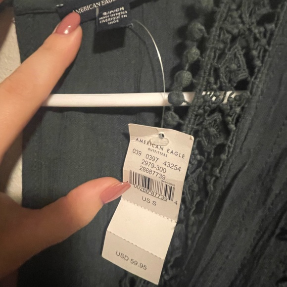 Emerald Green American Eagle Romper - Picture 2 of 5